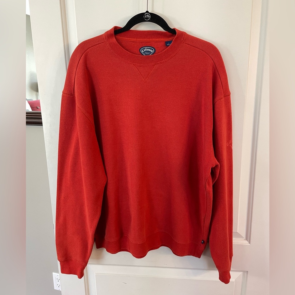 Men’s Callaway Golf Sweatshirt Size L - Burnt Orange